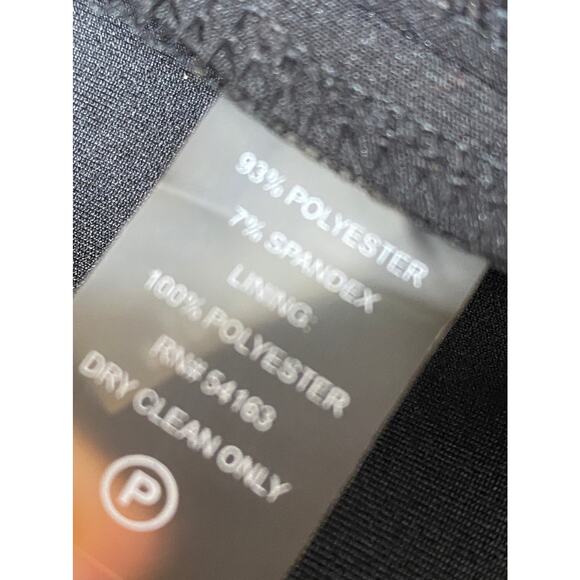 Calvin Klein Black Sheath Dress Size 10 with gold zipper embellishment - Picture 6 of 7